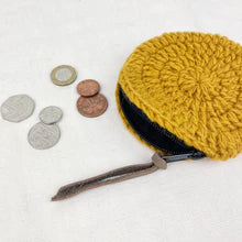 Crochet Wool Coin Purse - various colours