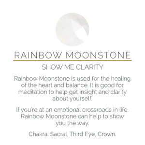 Atomic Mini Rainbow Moonstone Gold Ring