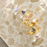 Load image into Gallery viewer, Audie Rainbow Moonstone Ring - Gold
