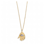 Load image into Gallery viewer, Asha Hamsa Necklace - Gold
