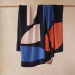Load image into Gallery viewer, Bruten Cotton Knit Throw - navy
