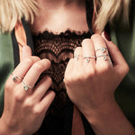 Load image into Gallery viewer, Supersonic Lightning Charm Ring - Silver
