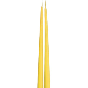 Buttercup Yellow Tapered Candle - pair