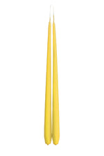 Load image into Gallery viewer, Buttercup Yellow Tapered Candle - pair
