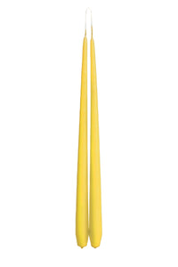 Buttercup Yellow Tapered Candle - pair
