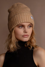 Load image into Gallery viewer, Mohair Beanie - Camel
