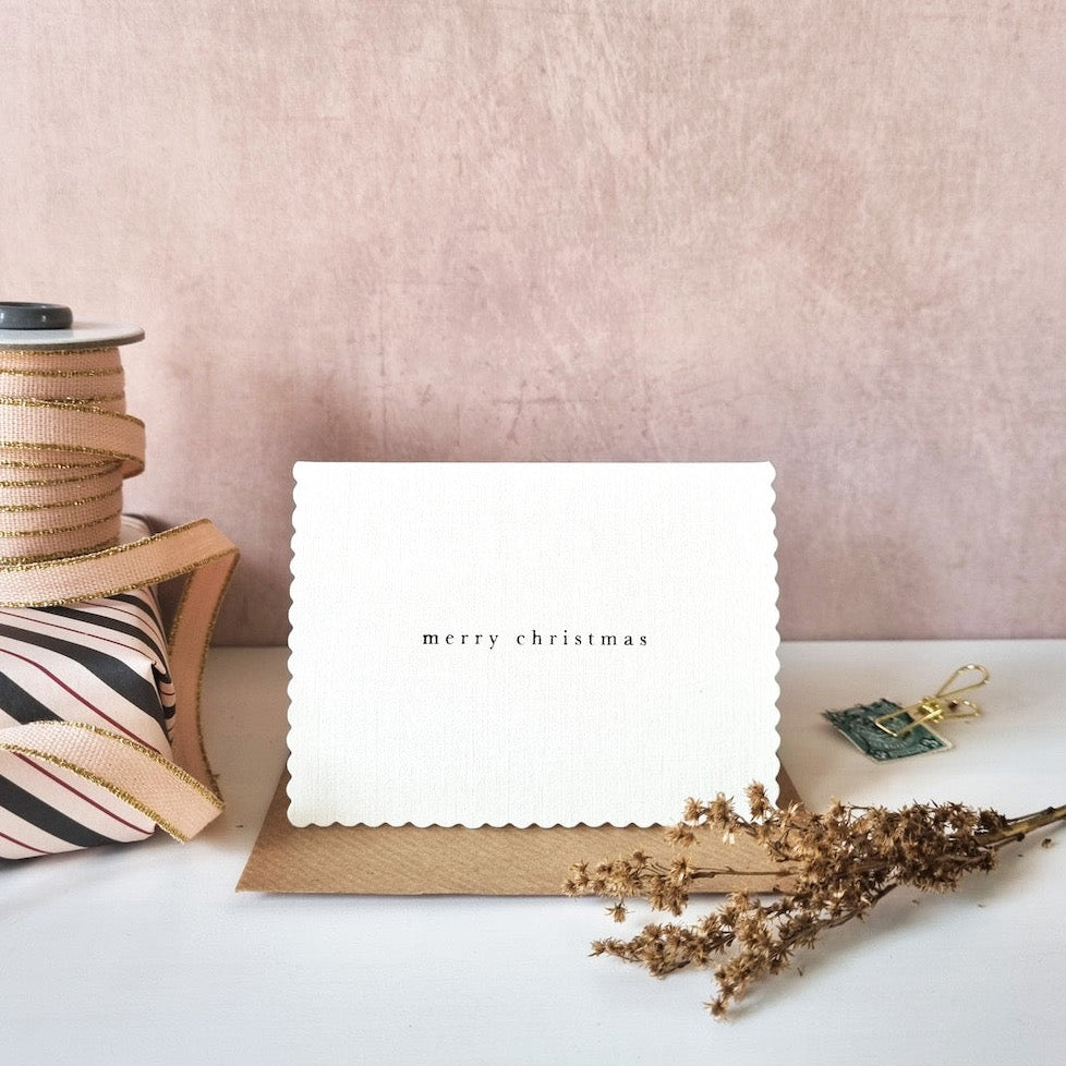 Mini Mignon Merry Christmas Card
