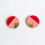 Load image into Gallery viewer, Matilda Earrings - Red &amp; Gold
