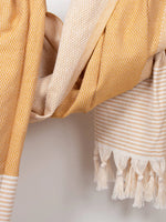 Load image into Gallery viewer, Amalfi Hammam Towel - Mustard
