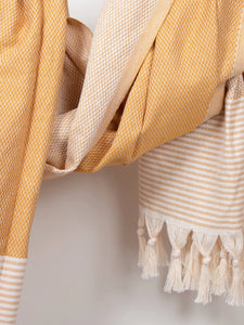 Amalfi Hammam Towel - Mustard