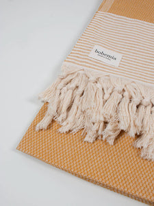 Amalfi Hammam Towel - Mustard