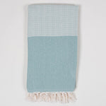 Load image into Gallery viewer, Nordic Dot Hammam Towel - Grey / Green
