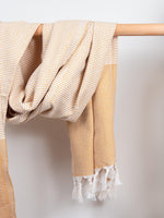 Load image into Gallery viewer, Nordic Dot Hammam Towel - Mustard
