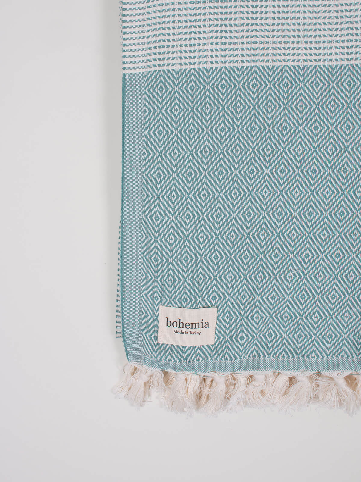 Nordic Dot Hammam Towel - Grey / Green