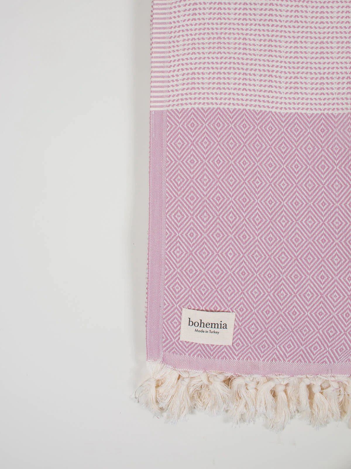 Nordic Dot Hammam Towel - Vintage Pink