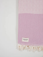 Load image into Gallery viewer, Nordic Dot Hammam Towel - Vintage Pink
