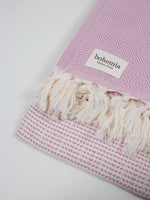 Load image into Gallery viewer, Nordic Dot Hammam Towel - Vintage Pink

