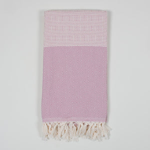 Nordic Dot Hammam Towel - Vintage Pink