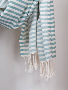 Sorrento Hammam Towel - Grey / Green