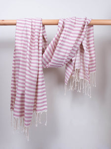 Sorrento Hammam Towel - Vintage Pink