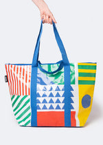 Load image into Gallery viewer, Memphis Zipped Medium Tote Bag
