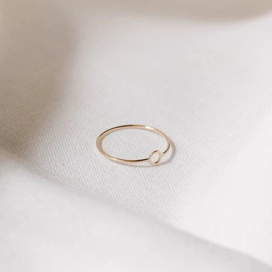 Gold Mini Circle Ring
