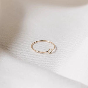 Gold Mini Circle Ring