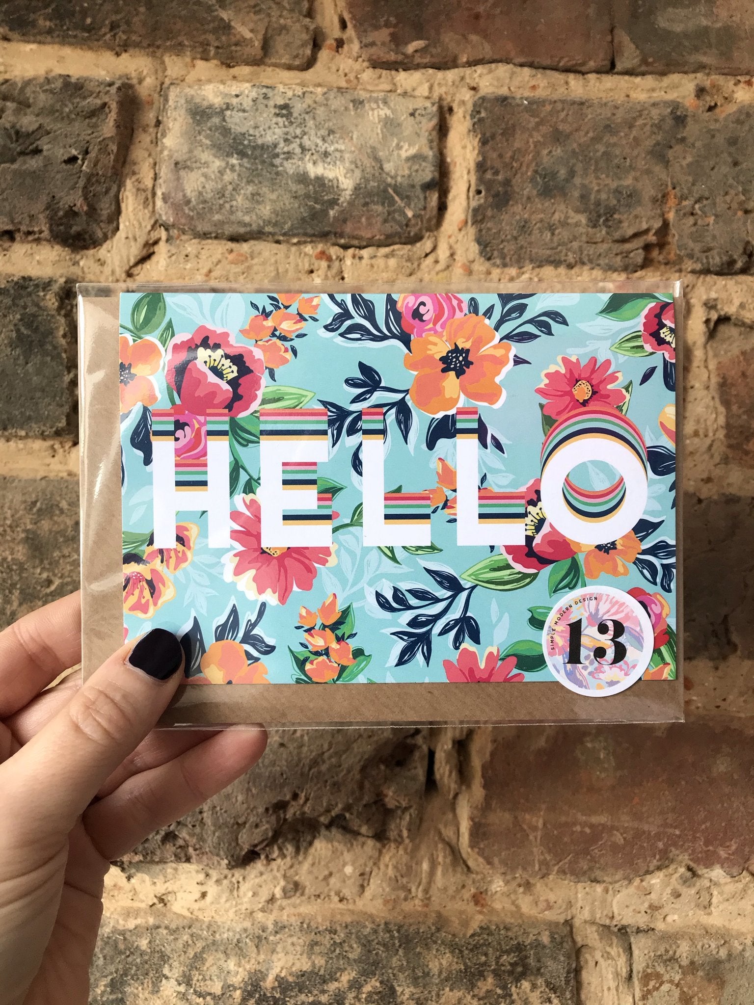 HELLO Greeting Card