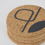 Load image into Gallery viewer, Organic Cork Coaster - Path

