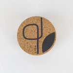 Load image into Gallery viewer, Organic Cork Coaster - Path
