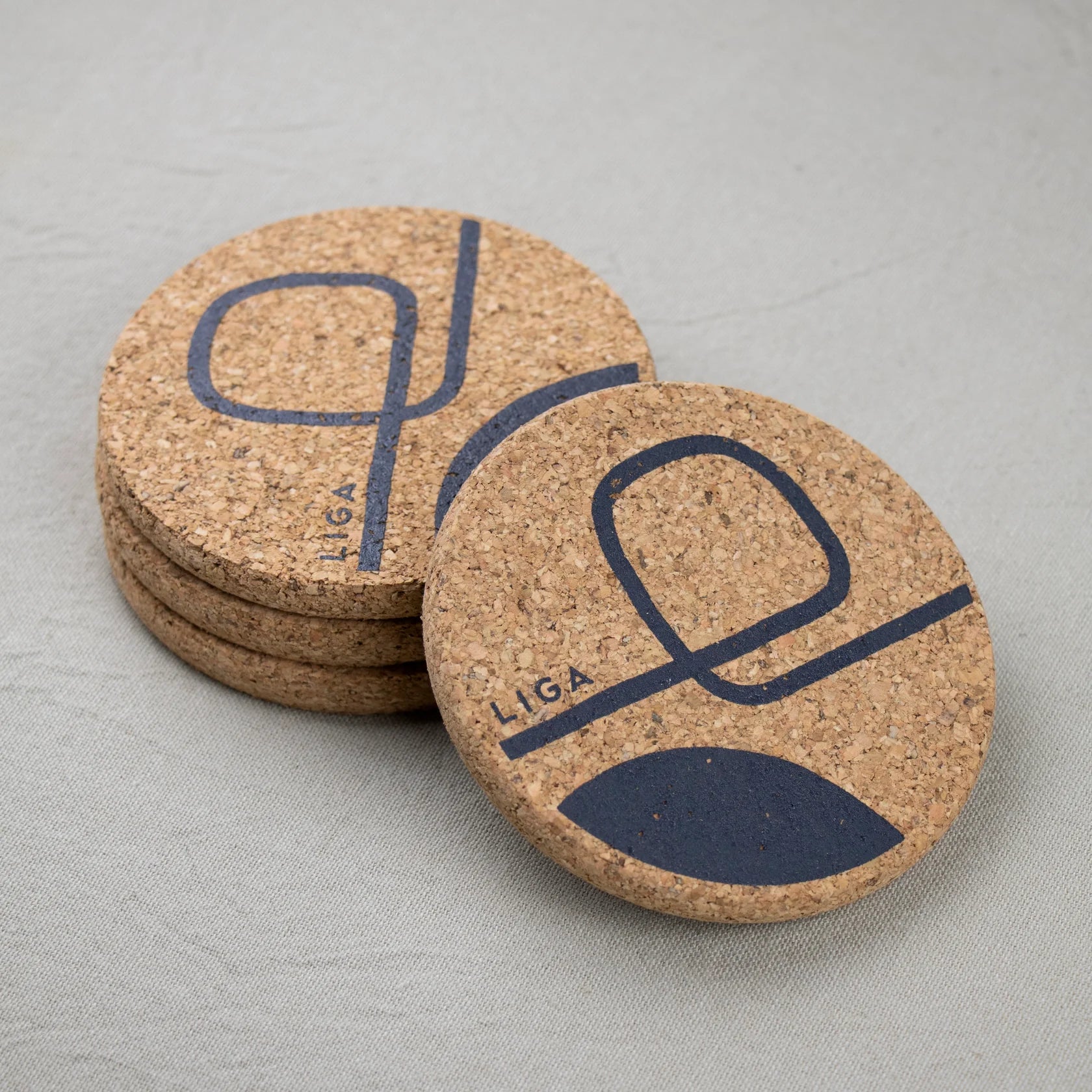 Organic Cork Coaster - Path