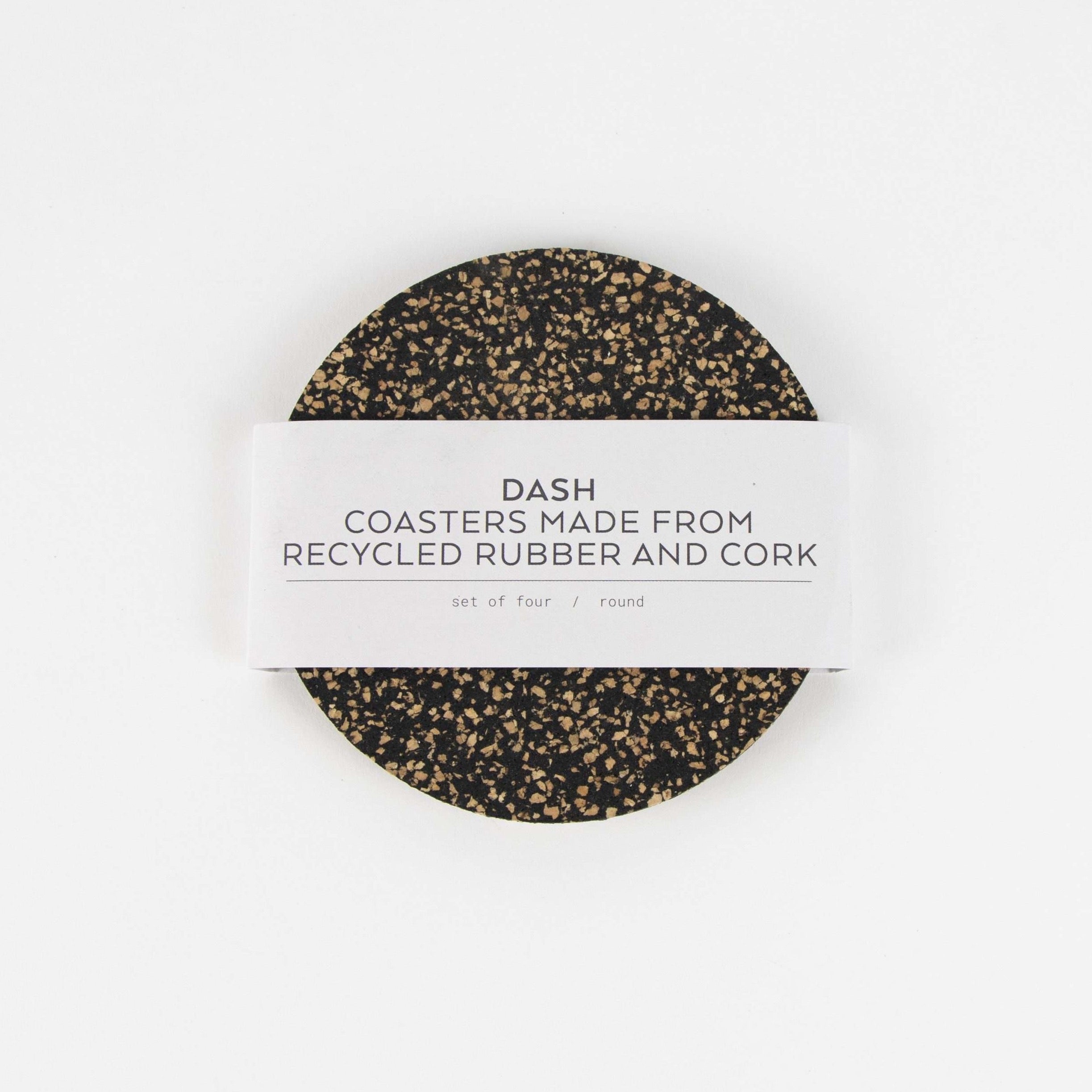 Dash - Recycled Cork & Rubber Coaster - Set of 4