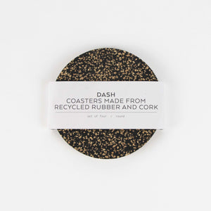 Dash - Recycled Cork & Rubber Coaster - Set of 4