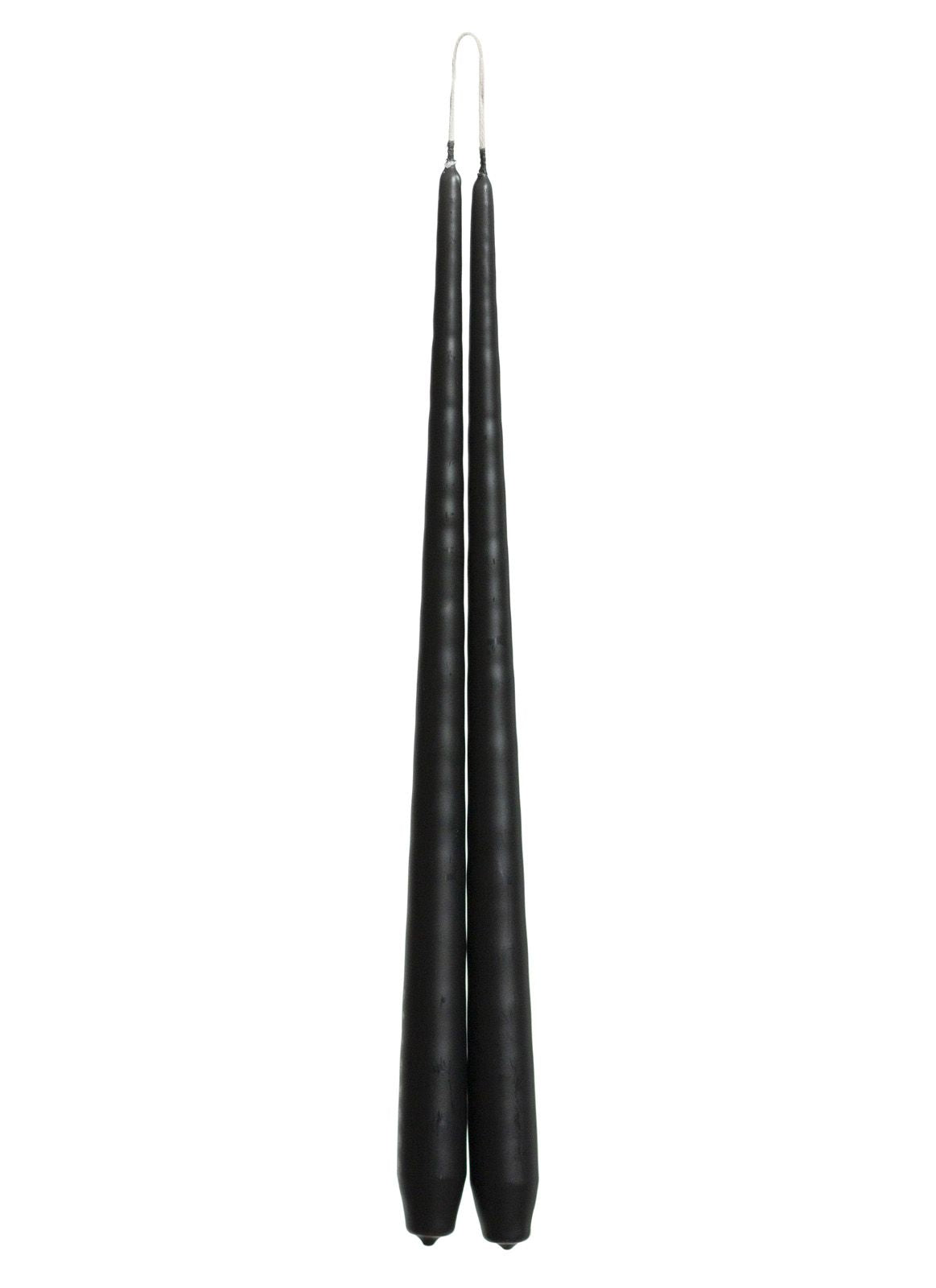 Black Tapered Candle - pair