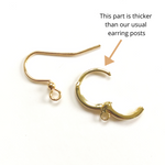 Load image into Gallery viewer, Mini Hoop Lightning Bolt Earrings - Gold
